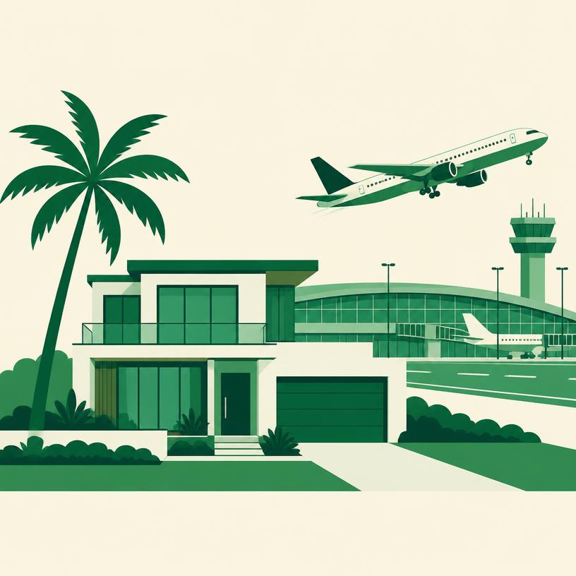 Rumah baru kami dekat dari bandara.