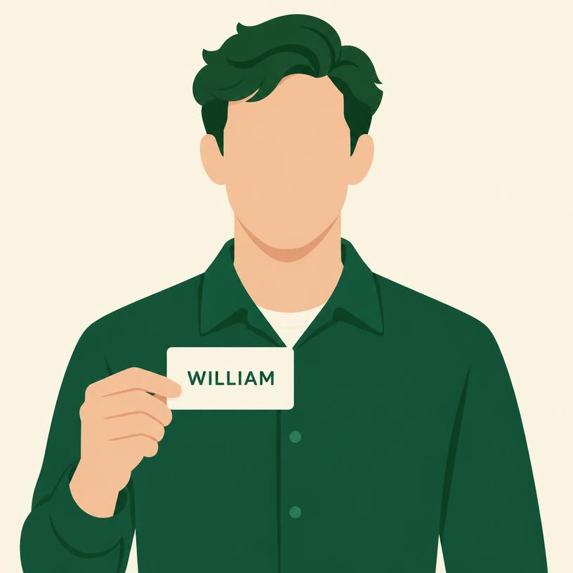 Namanya William.